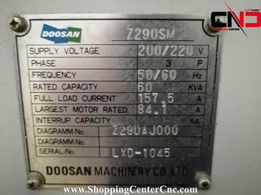 تراش سی ان سی هشت محور DOOSAN Z290SM ساخت کره جنوبی